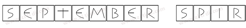 September Spirit Reg字体转换